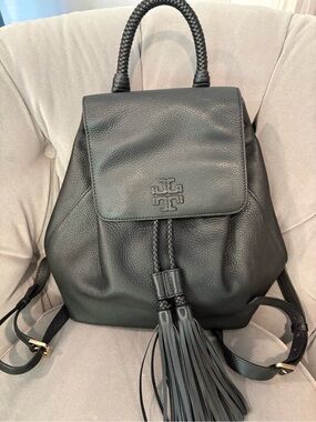 Tory Burch leather backpack excellent gently owned condition!
